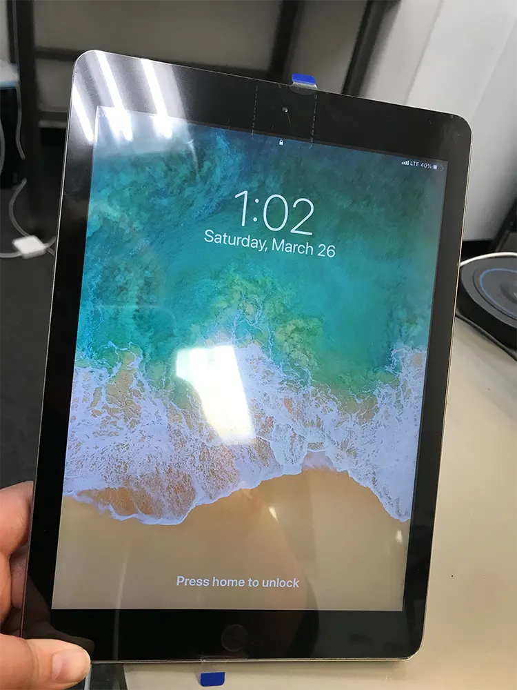 iPad 6 screen Repair completed with a new glass screen at "Cell Phone Repair Weatherford"
